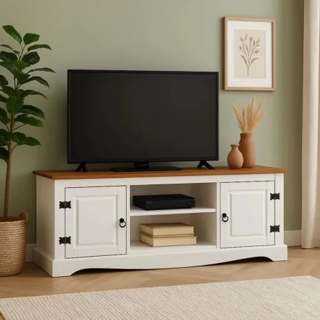 Promo Rack de TV + Paneleros Linea Naturale - Blanco en Blanco - Muebles para TV, Uruguay | La Cueva Muebles, vista 9