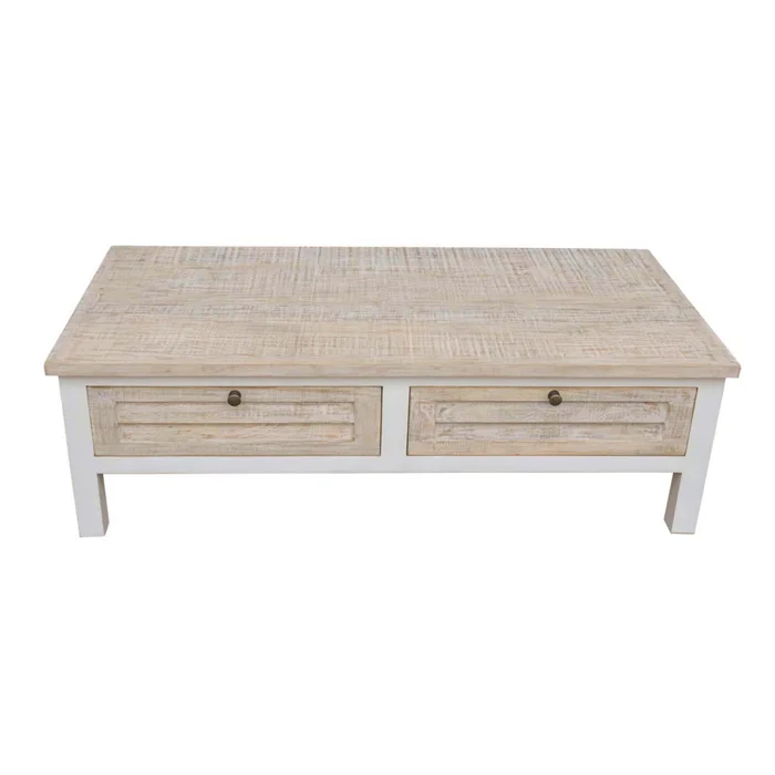 Mesa Ratona Madera-de-mango Natural-beige Costa Natural Blanco en NATURAL BLANCO - Mesas de living, Uruguay | Divino, vista 4