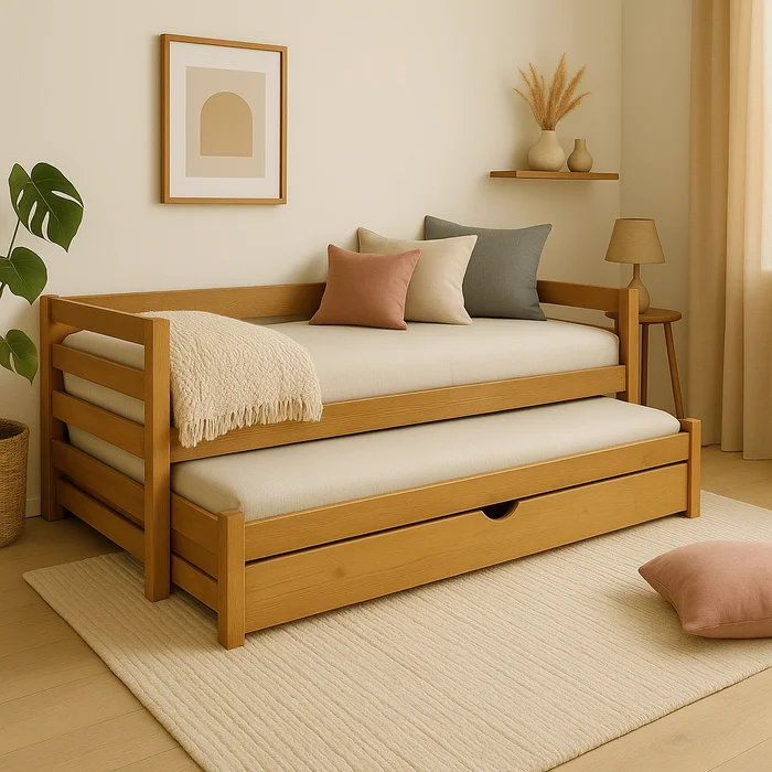 Cama Dalta en Madera natural - Dormitorio, Uruguay | Tree House Deco, vista 9