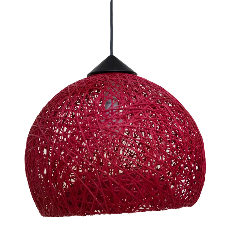 Luminaria Colgante Hongo 50 cm - Hilo de cartón - Lámparas colgantes, Uruguay | Bascu House, vista 3