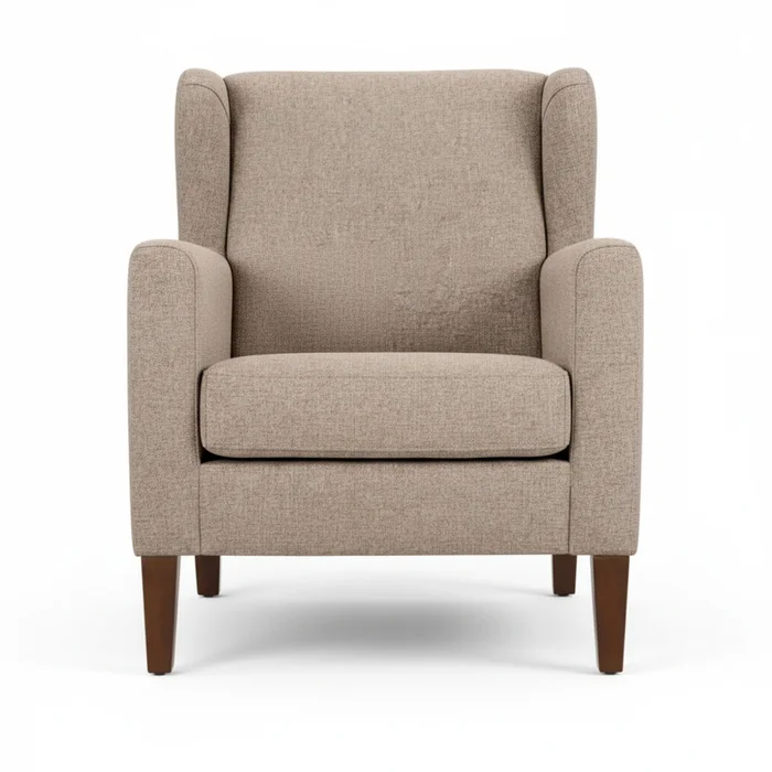 Butaca Marrón Tela Aristocrata en Beige - Sillones y sofás, Uruguay | Divino, vista 4