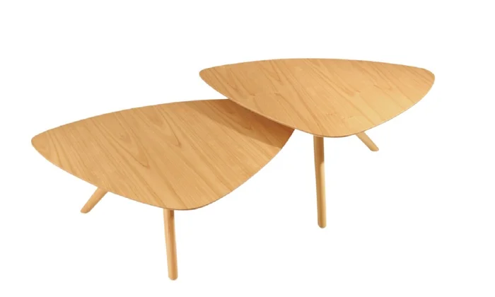 Set Mesas Living Irregular GLENDA en Madera natural - Mesas de living, Uruguay | Finkel