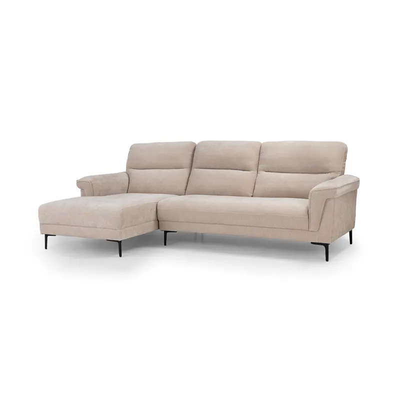 Rinconera Avalon - Tela Microfibra - Chaise Izquierdo - 6686-4 Beige en Beige - Sillones y sofás, Uruguay | NYR
