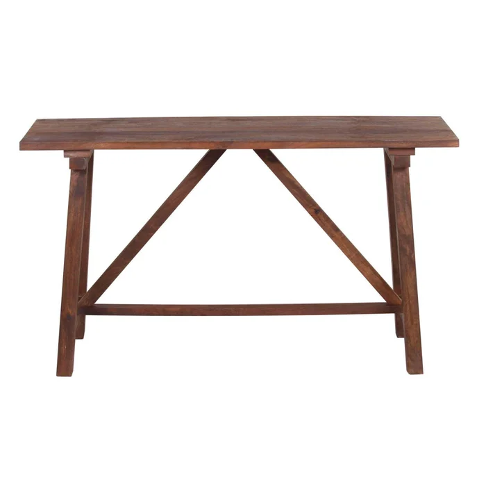 Consola/mesa De Arrime Living Madera-de-mango Marron Farm Castaño en Marrón - Mesas de living, Uruguay | Divino, vista 3