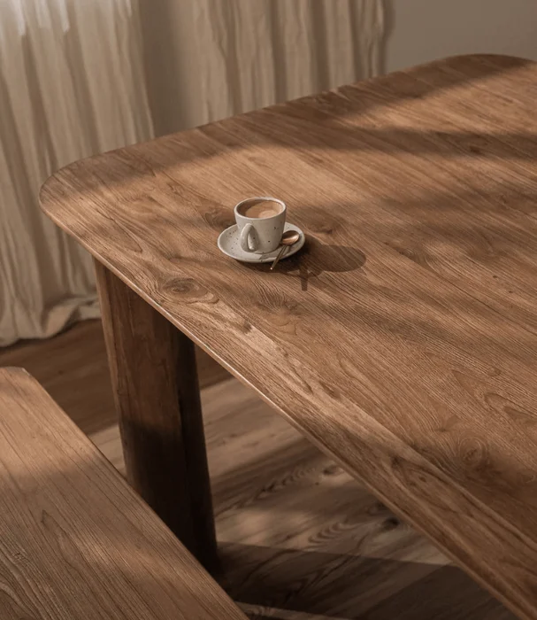 MESA COMEDOR ETIOPIA 225X100XH78 NAT RUSTIC en Madera natural, Uruguay | Masinfinito Casa, vista 3