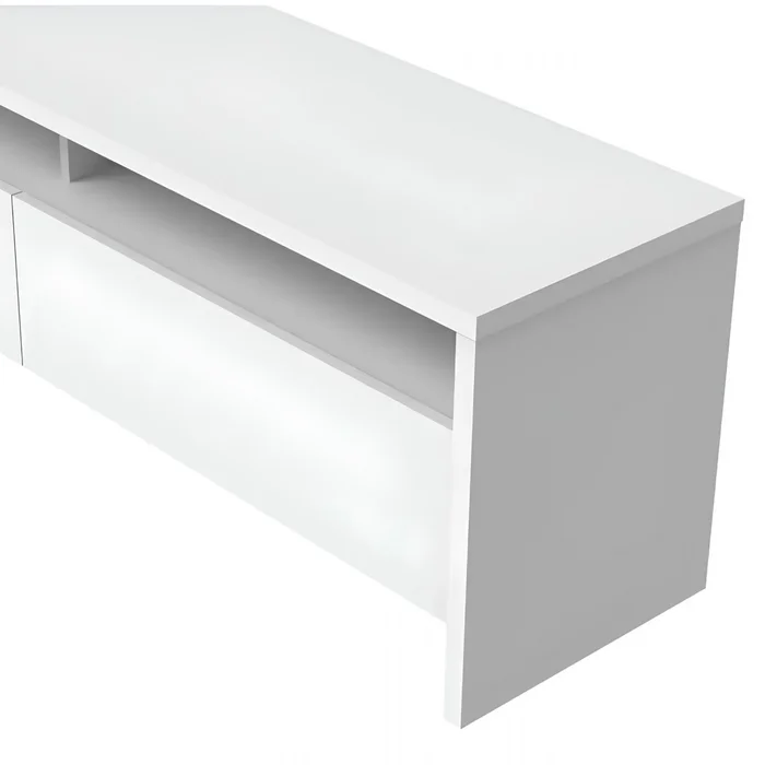 Rack de Tv 184 - Aspen - Blanco en Blanco - Muebles para TV, Uruguay | Rústico Hogar, vista 3