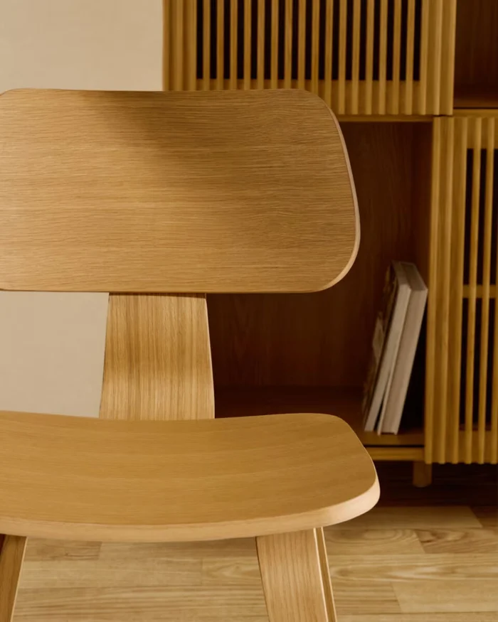 Silla Gena de chapa de roble en Madera natural - Sillas, Uruguay | Kavehome, vista 2