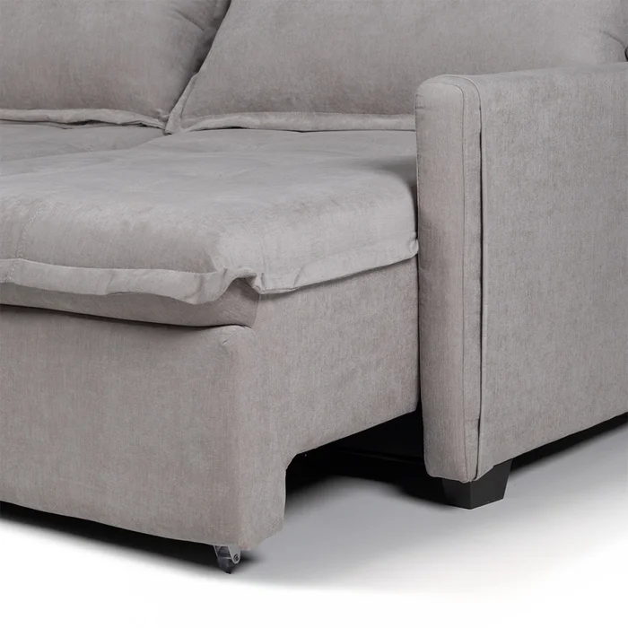 Sofá Cama Oliver - Tela Microfibra - 12074 (Ceniza) en Gris - Sillones y sofás, Uruguay | Nyr, vista 7