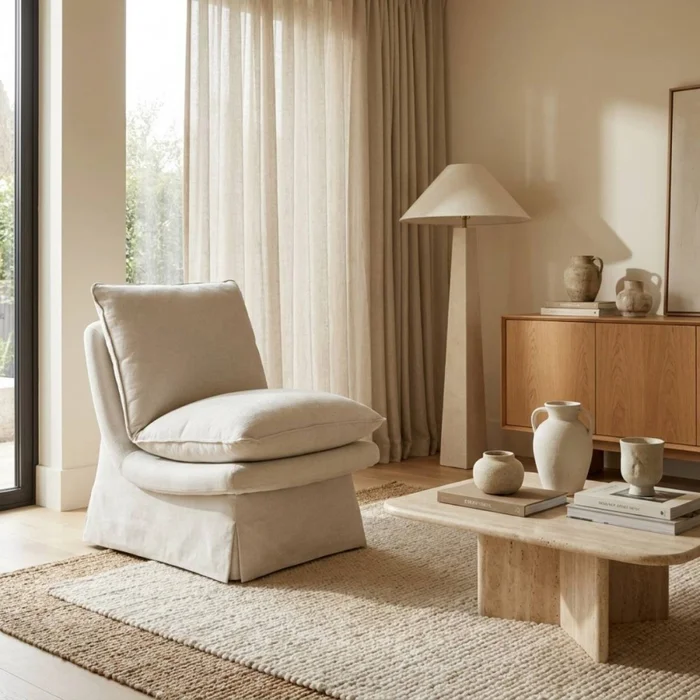 Butaca Xilo - Tela Microfibra - C39 (Hielo) en Beige, Uruguay | NYR