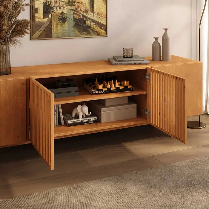 Rack Lima 180CM - Madera Maciza en Madera natural - Muebles para TV, Uruguay | Balton, vista 11