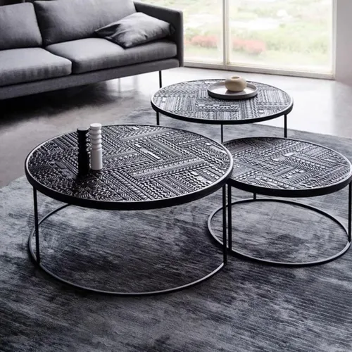 MESA DE CENTRO VOLTA Negro Small - Mesas de comedor, Uruguay | Viasono
