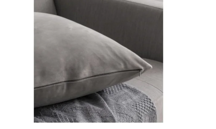 Almohadón Velvet Grey en Gris - Textiles, Uruguay | Finkel