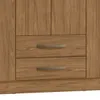 Armario Ropero Placard de 6 Puertas Línea Plus con 2 Cajones y Perchero Horizontal - MDP - Freijo en Madera natural - Roperos y placares, Uruguay | Mulata, vista 8 de 10