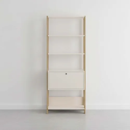 Biblioteca Mdf-y-mdp Match en Beige - Bibliotecas, Uruguay | Divino