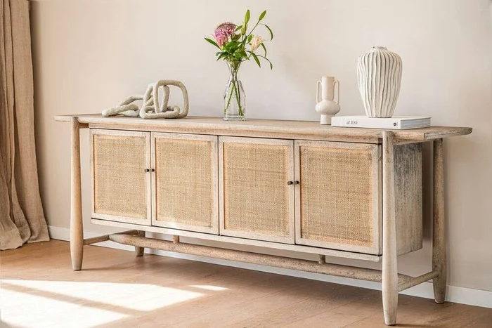 APARADOR SAKURA - PINO MACIZO RECICLADO GRIS en Madera natural - Muebles para TV, Uruguay | La Iberica, vista 3