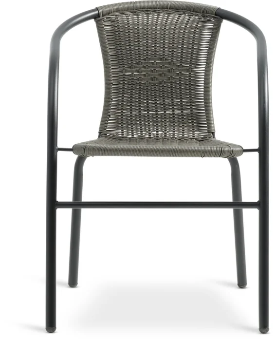 Silla apilable GRENAA gris en Negro - Muebles para el exterior, Uruguay | JYSK, vista 3