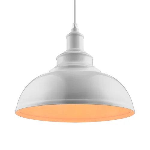 Luminaria Colgante Vintage Blanca ø 30 cm en Blanco - Lámparas colgantes, Uruguay | Serlux