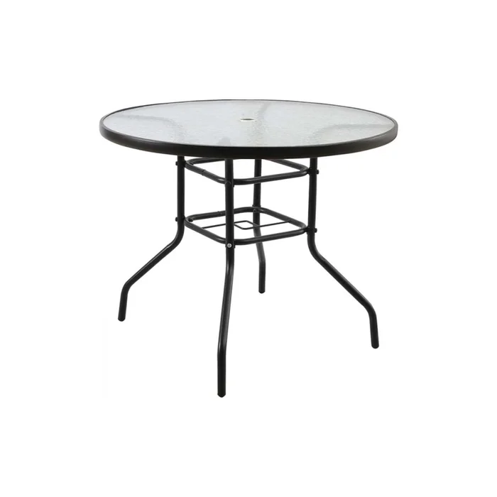 Mesa De Exterior Acero Negro Minbu en Negro - Muebles para el exterior, Uruguay | Divino, vista 2