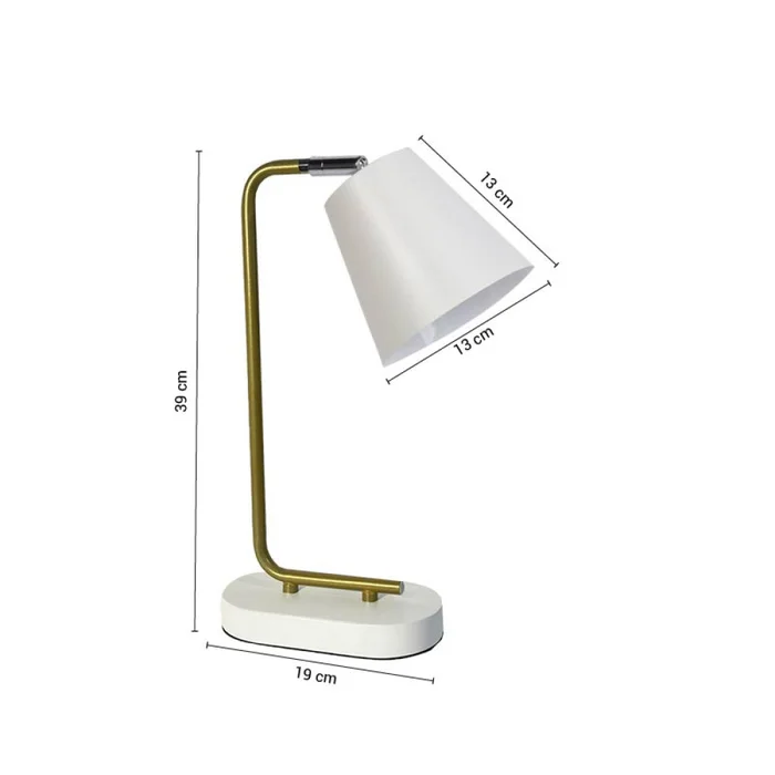 Lámpara de Mesa Zenith en Blanco - Lámparas de mesa, Uruguay | Serlux, vista 5