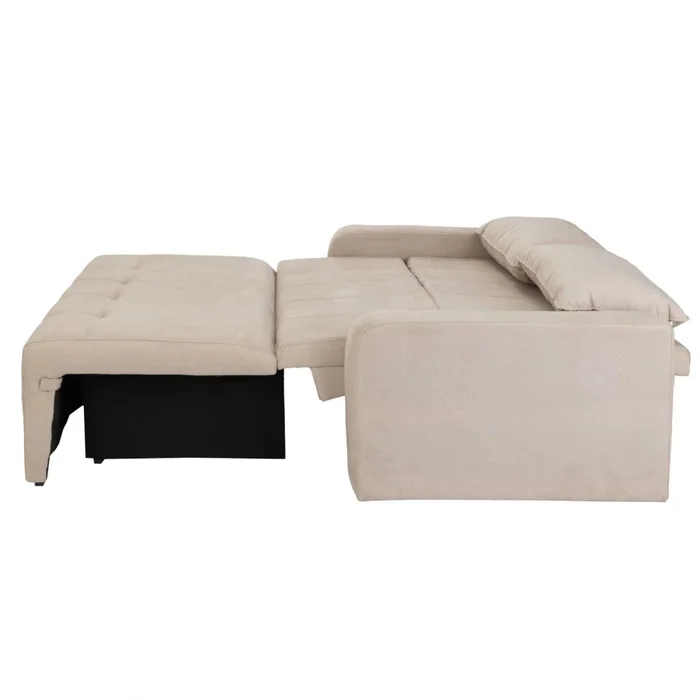 Sofá Cama Atis New con Baúl - Beige en Beige - Sillones y sofás, Uruguay | Ecowood, vista 7