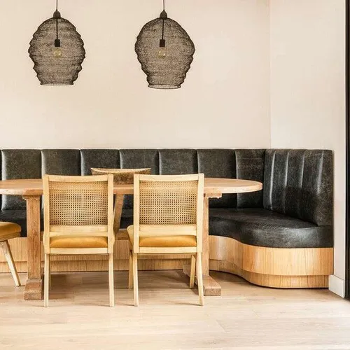 MESA COMEDOR OVAL - OLMO NATURAL - 2.20 X 1.05 MTS - Mesas de comedor, Uruguay | La Iberica