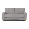 Sofá Modus (Outlet) - Tela Microfibra - 2 cuerpos - Berlin 05 (Ceniza) en Gris - Sillones y sofás, Uruguay | NYR, vista 2 de 3