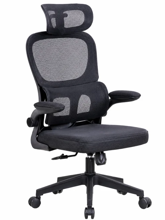 SILLA DE OFICINA CON TELA MESH NEGRO MC070A en Negro - Escritorios y sillas de escritorio, Uruguay | Alfa Ventas, vista 2