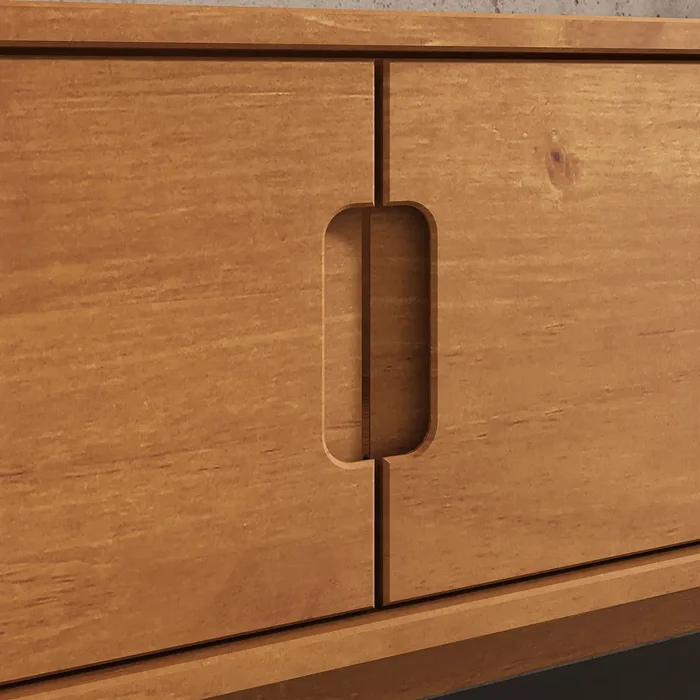 Rack TV 180CM Tivan - Madera Maciza en Madera natural - Muebles para TV, Uruguay | Balton, vista 10