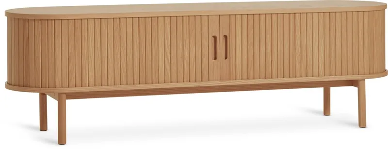 Mueble TV LYNGVIG 160cm 2 puertas persi roble en Madera natural - Muebles para TV, Uruguay | JYSK