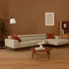 Sofá con chaise DUNA CUERO BEIGE DERECHO - Sillones y sofás, Uruguay | Viasono, vista 1 de 4