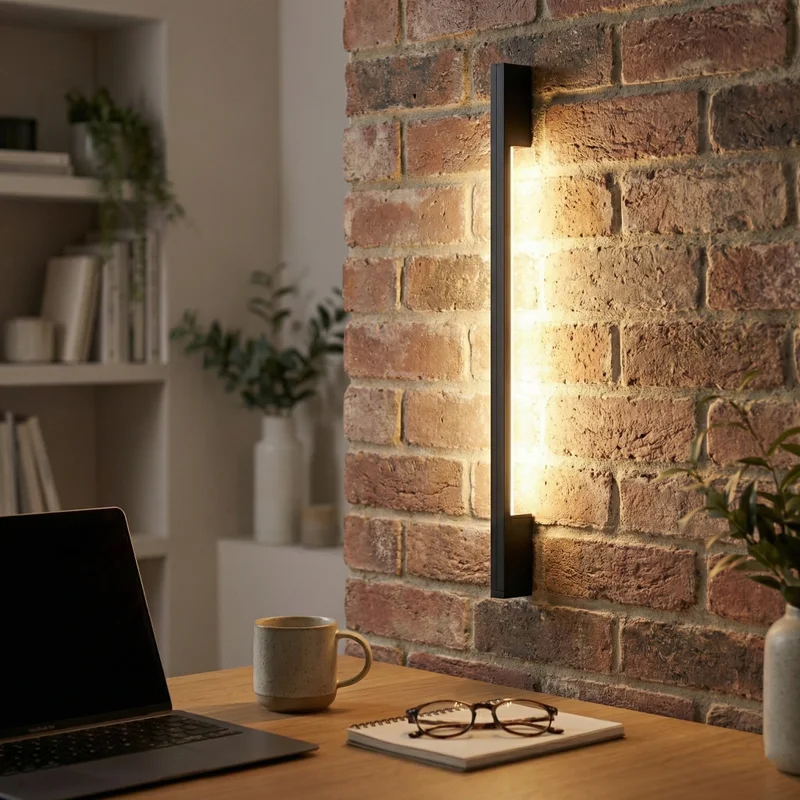 Aplique de Pared Linear Gloss en Negro - Iluminación, Uruguay | La Perla, vista 4