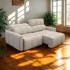 Sillón de cuero 3 cuerpos Masom - Beige en Beige - Sillones y sofás, Uruguay | Nario Hogar, vista 4 de 4
