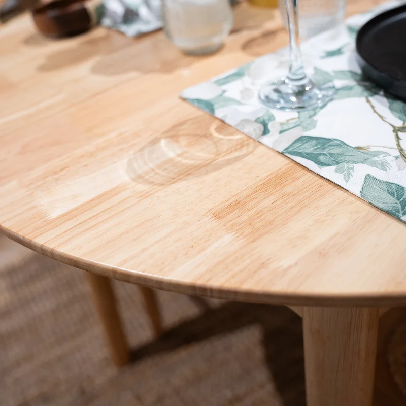 Mesa de comedor Extensible - Madera maciza 100 a 130 cm - Línea Serena en Madera natural - Mesas de comedor, Uruguay | Ecowood, vista 6