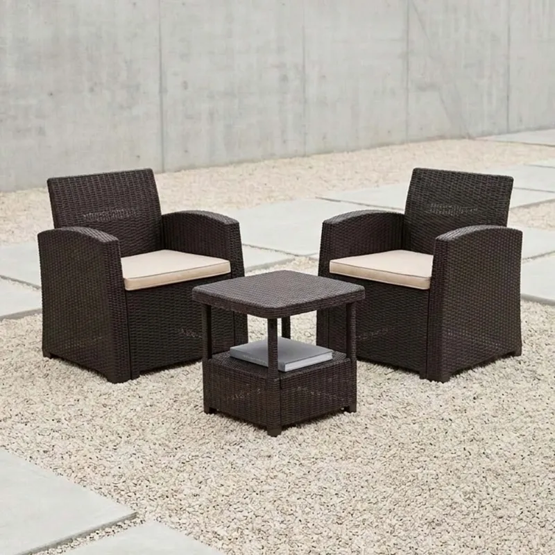 Set Terraza Polipropileno Marron Madrid en Marrón - Muebles para el exterior, Uruguay | Divino