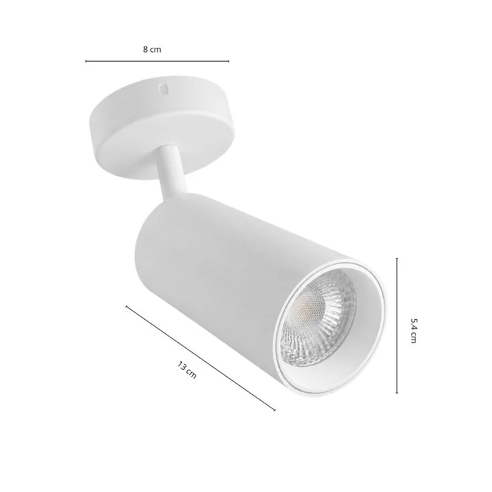 Spot Oliver Orientable Blanco Mate en Blanco - Lámparas colgantes, Uruguay | Serlux, vista 5