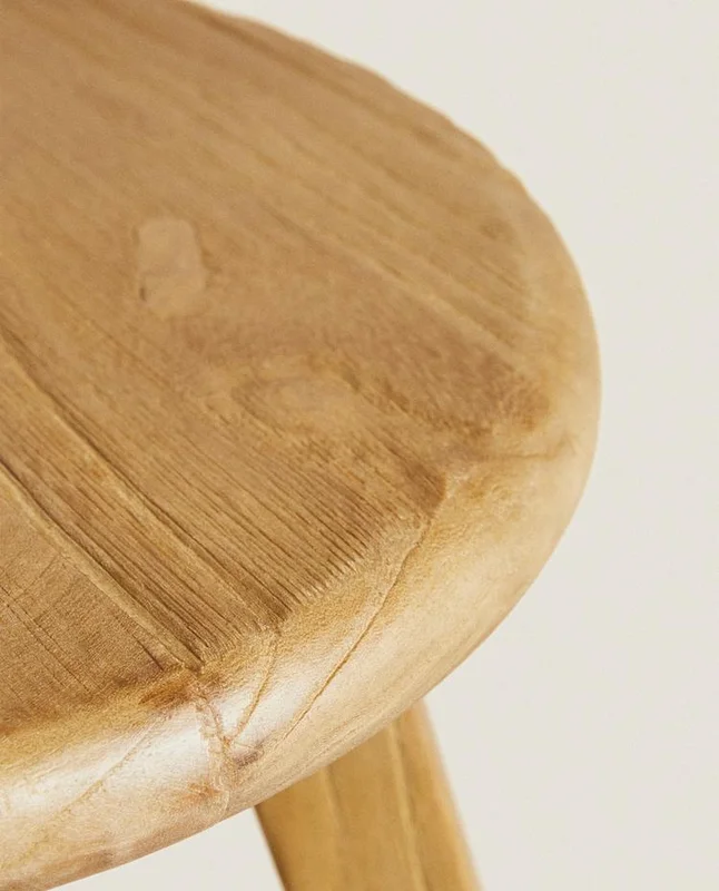TABURETE MADERA OLMO en Madera natural - Sillas, Uruguay | Zara Home, vista 6