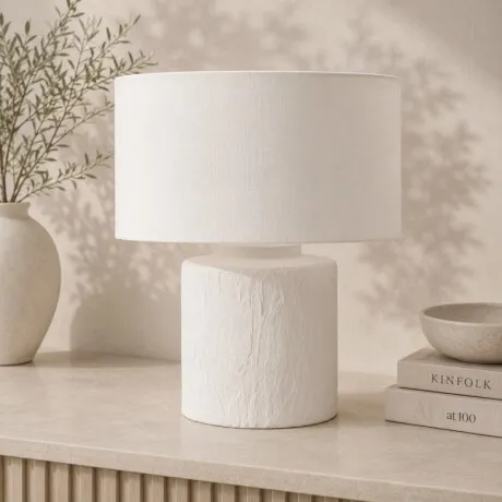 Lámpara De Mesa Mason en Blanco - Lámparas de mesa, Uruguay | Aihaus
