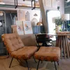 Butaca Sillón Costela Cuero + Puff - Cuero Whisky - Sillones y sofás, Uruguay | Berna home, vista 3 de 4