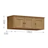 Alzada 3 Puertas Topazio Freijo en Madera natural - Roperos y placares, Uruguay | Satec, vista 2 de 3