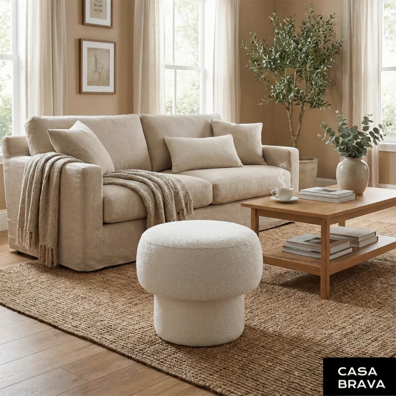 Puff Toad en Beige - Butacas, banquetas y puffs, Uruguay | Casa Brava, vista 4