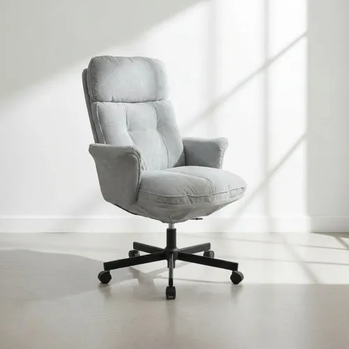 Silla De Oficina Gerencial Tela-y-metal Gris Cicerón en Gris - Escritorios y sillas de escritorio, Uruguay | Divino