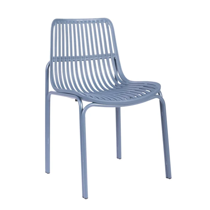 Silla De Comedor Polipropileno Azul Lisa en Azul - Sillas, Uruguay | Divino, vista 3