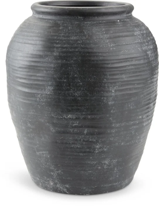 Jarrón INGVARD Ø25xA30cm arcilla en Negro - Jarrones, Uruguay | JYSK