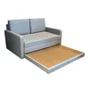 SOFA CAMA 1.46 MTS - PARRILLA EXTENSIBLE TELA GRIS - ALMOHADONES TELA CLARA en Beige claro, Gris - Sillones y sofás, Uruguay | Champagne Home, vista 3 de 5