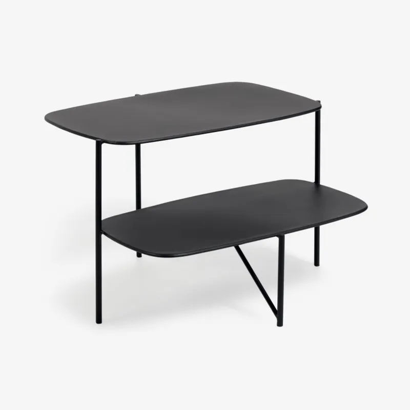 Mesa auxiliar Wigan metal negro 62 x 58 cm en Negro - Mesas de arrimo, Uruguay | Kavehome