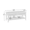Mesa Ratona Articulada - Sauder - Linea Summit Station - Blanco en Blanco - Mesas de living, Uruguay | Ecowood, vista 4 de 5