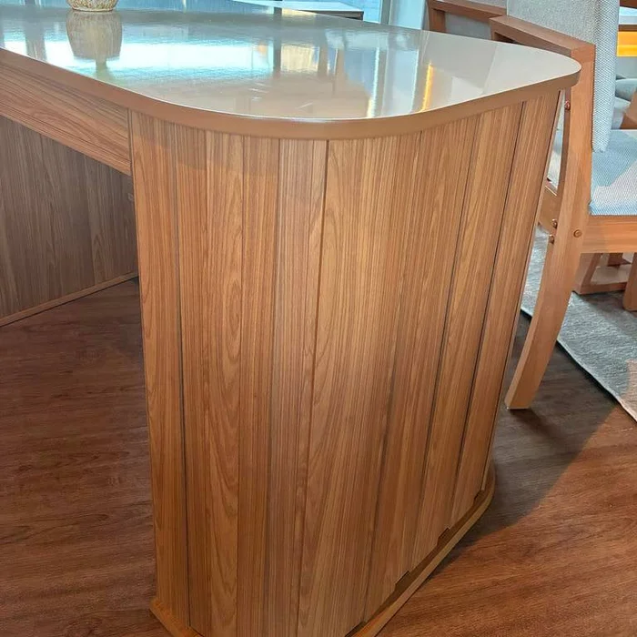 Escritorio Munich Curvo Mesa de Oficina C/1 Cajon 135cm 100% MDF - Escritorios, Uruguay | Balton, vista 4