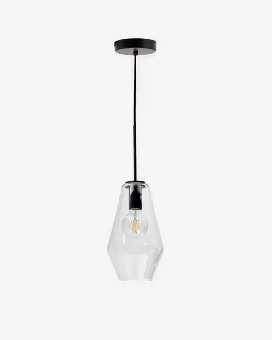 Lámpara de techo Mao de cristal - Ø 17 cm en Negro - Lámparas colgantes, Uruguay | Kavehome