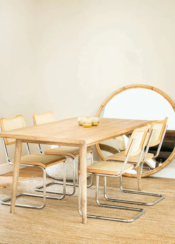 MESA COMEDOR NORDICA - OLMO NATURAL - 1.80 X 0.90 MTS en Madera natural - Mesas de comedor, Uruguay | La Iberica, vista 19