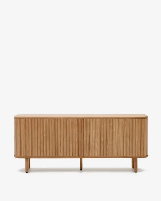 Aparador Mailen 2 puertas en chapa de fresno - con acabado natural 180 x 75 cm en Madera natural - Aparadores y recibidores, Uruguay | Kavehome, vista 6